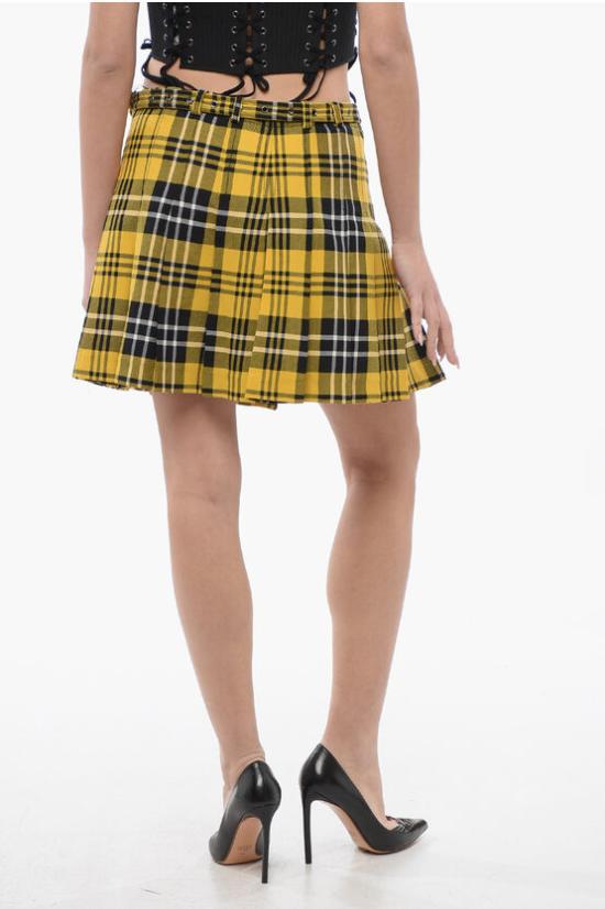  디올 숏 스커트 241J16A1216 2830 Yellow - DIOR