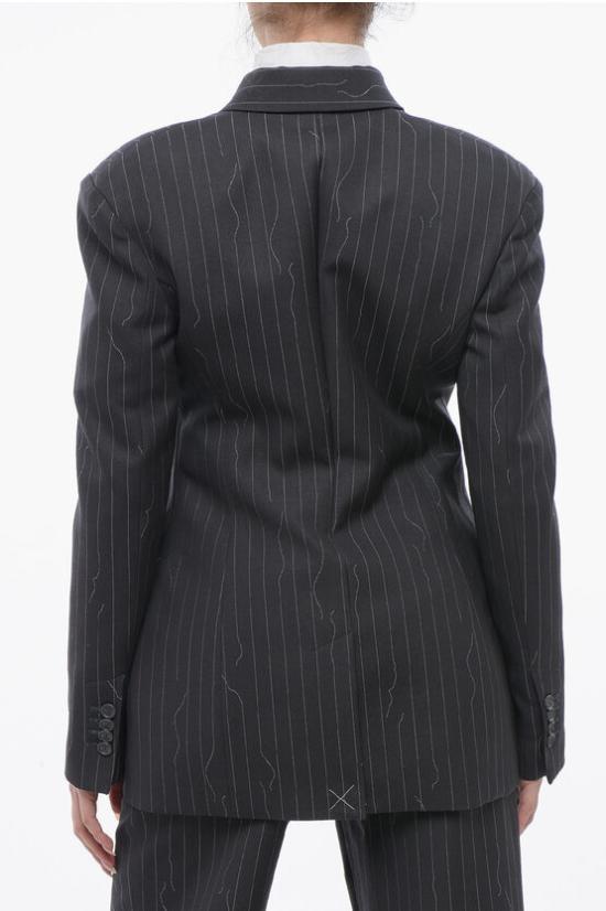  오프화이트 수트 자켓 OWEF123S24FAB0030707 Gray - OFF WHITE