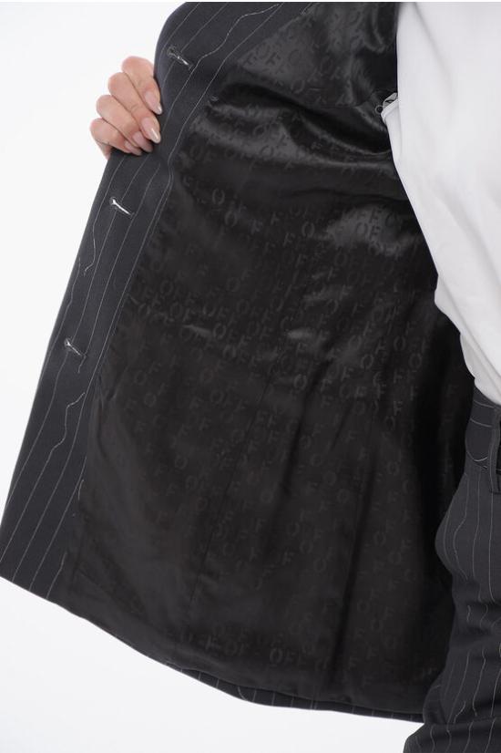  오프화이트 수트 자켓 OWEF123S24FAB0030707 Gray - OFF WHITE