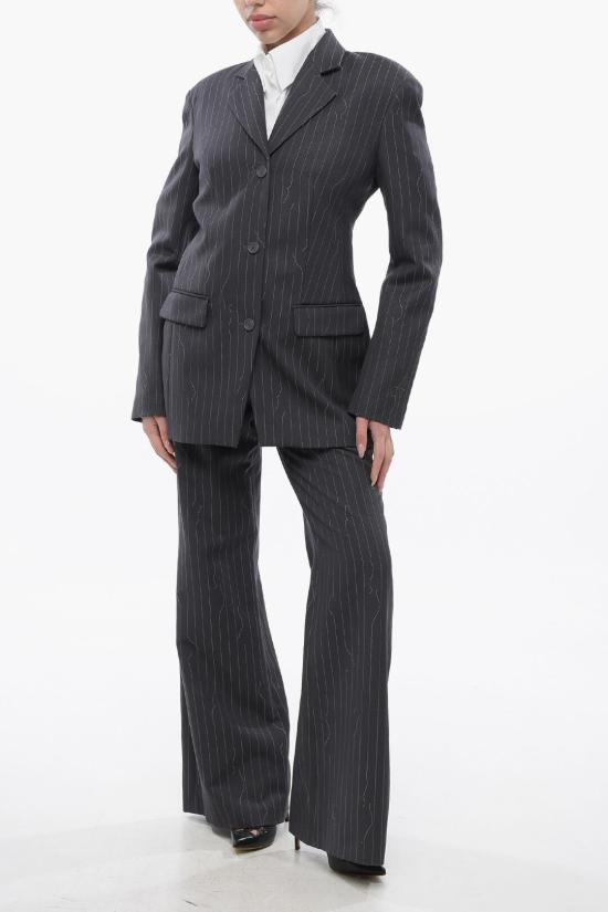  오프화이트 수트 자켓 OWEF123S24FAB0030707 Gray - OFF WHITE