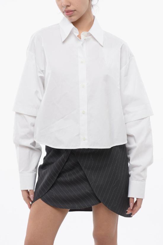  오프화이트 블라우스 OWGE022S24FAB0030101 White