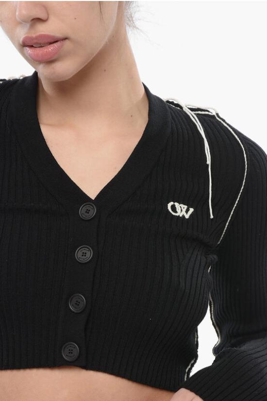  오프화이트 가디건 OWHB029C99KNI0011017 Black - OFF WHITE