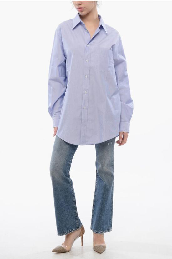  마르지엘라 셔츠 SI0DL0001 S54942 485F Light blue - MAISON MARGIELA