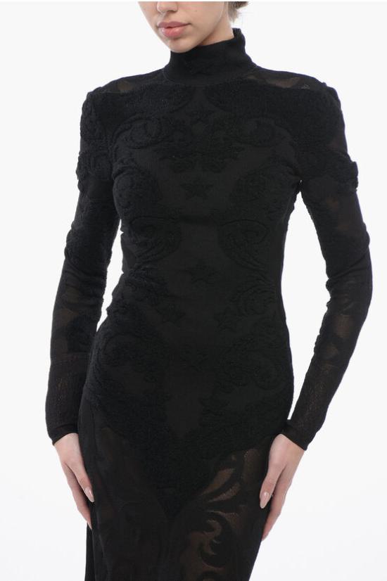  발망 롱 원피스 CF1RL180 KF61 0PA Black - BALMAIN