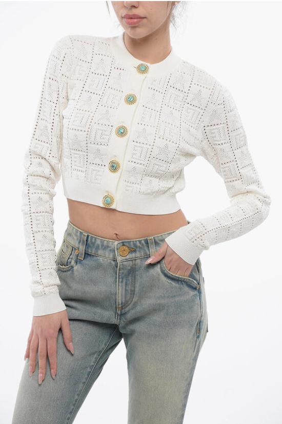  발망 가디건 CF1KL047 KF97 0FA White