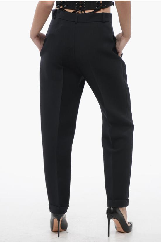  디올 스트레이트 팬츠 221P37A1166 9000 Black - DIOR