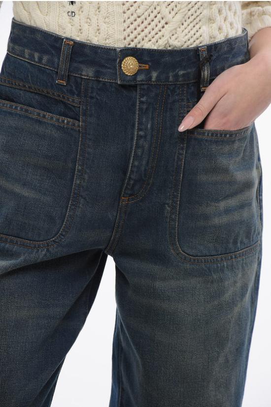  발망 데님 팬츠 BF1MJ085 DD63 6KD Blue - BALMAIN