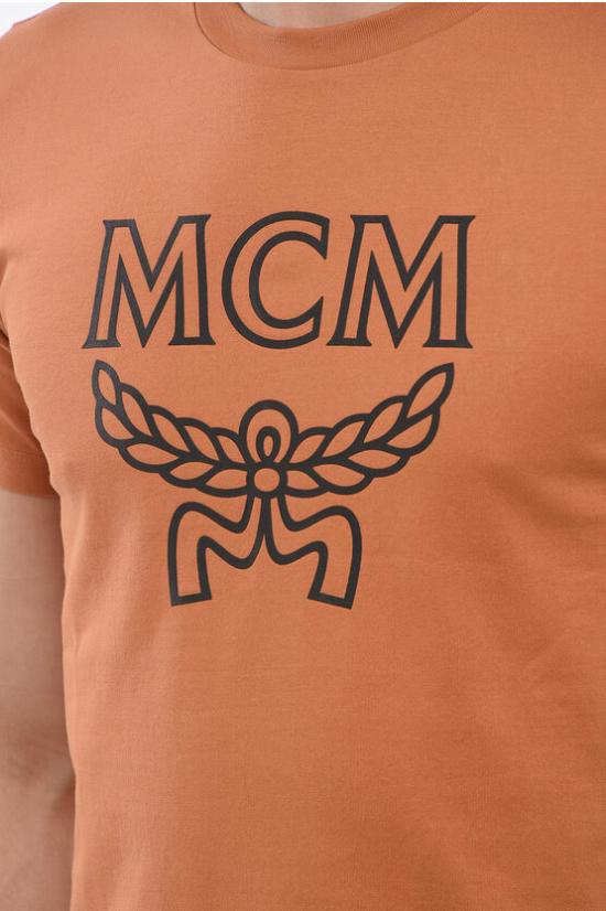  엠시엠 반팔 티셔츠 MFTBSMM11N4 0 ROASTED PECAN Orange - MCM