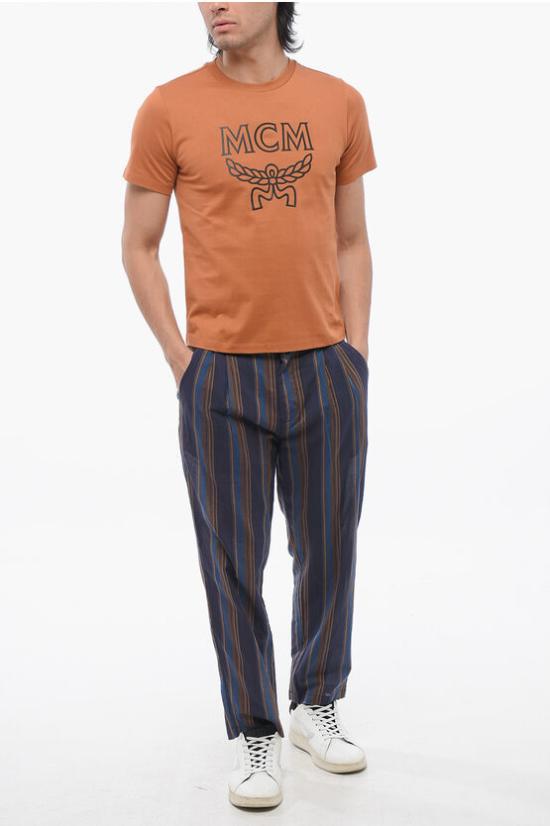  엠시엠 반팔 티셔츠 MFTBSMM11N4 0 ROASTED PECAN Orange - MCM