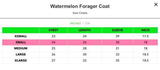  Meals 자켓 식사 수박 포리저 - MEALS