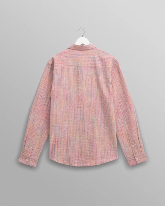  왁스 런던 긴팔 셔츠 로브  핑크 체크 - WAX LONDON