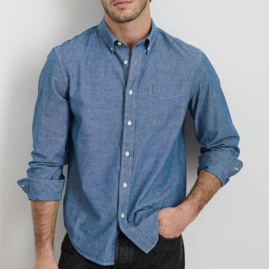  알렉스 밀 데님 셔츠 밀  워시드 샴브레이