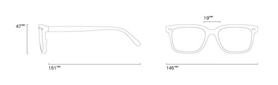  이지피지 안경 독서용  #L 블랙 - IZIPIZI