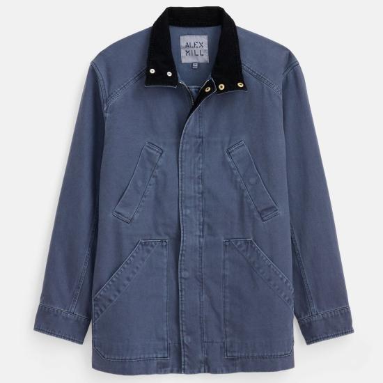  알렉스 밀 자켓 아론 유틸리티 재킷 블루 - ALEX MILL