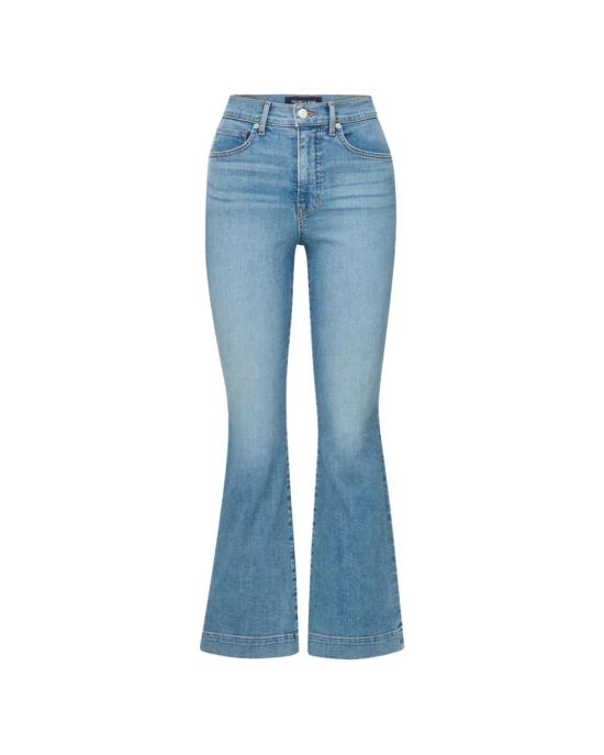  베로니카비어드 데님 팬츠 베로니카 비어드 카슨 하이 라이즈 앵클 플레어 라이트 블루