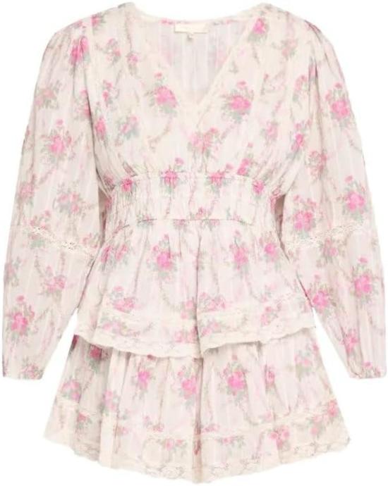  러브쉐이크팬시 숏 원피스 러브 쉑 팬시 로사미나 드레스 로즈 피크닉