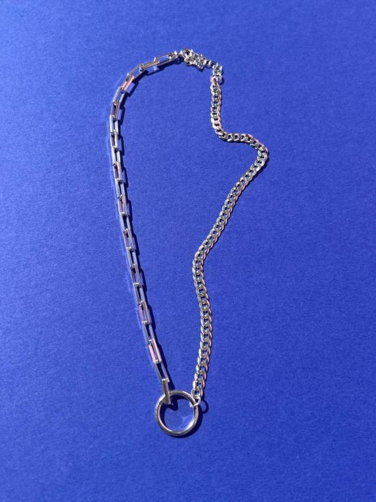  바디 더블 목걸이/팬던트 테크노 네크리스 스털링 실버 - BODY DOUBLE