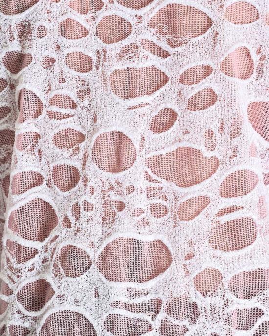  아크네 스튜디오 긴팔 티셔츠 Acne Studios 쉬어 니트 롱슬리브 라이트 핑크/화이트 - ACNE STUDIOS