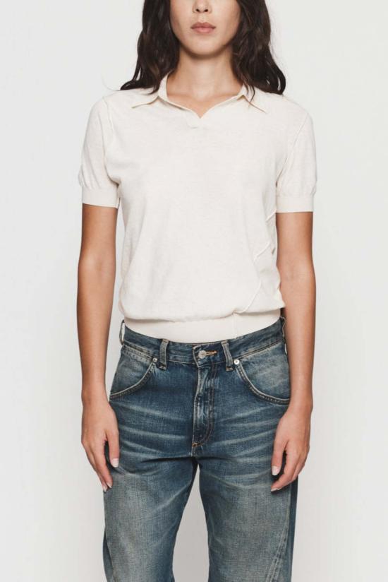  6397 반팔 티셔츠 인사이드 아웃 폴로 내추럴