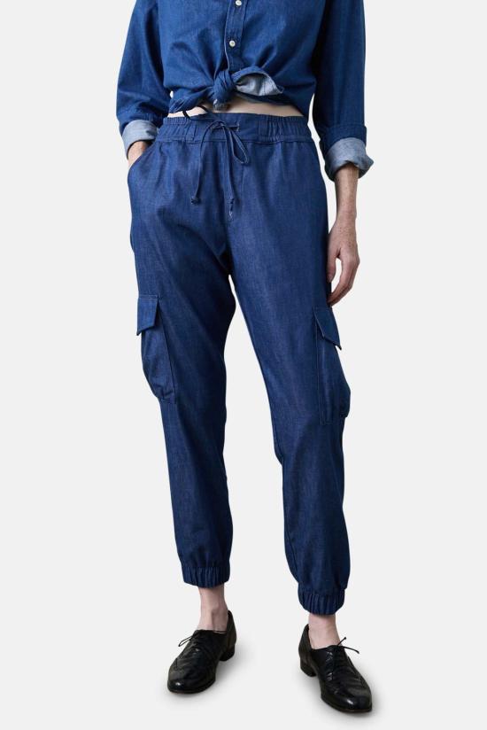  엔 에스 에프 데님 팬츠 NSF Johnny Cargo 조거 데님 블루