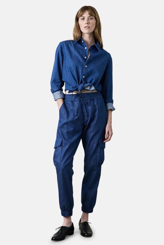  엔 에스 에프 데님 팬츠 NSF Johnny Cargo 조거 데님 블루 - NSF