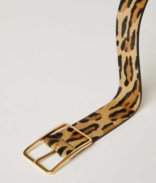  비로우더레귤러 벨트 레귤러 벨트 B Low The Belt 밀라 송아지털  레오파드/골드 - B LOW THE BELT