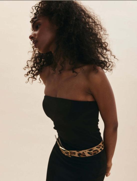  비로우더레귤러 벨트 레귤러 벨트 B Low The Belt 밀라 송아지털  레오파드/골드 - B LOW THE BELT