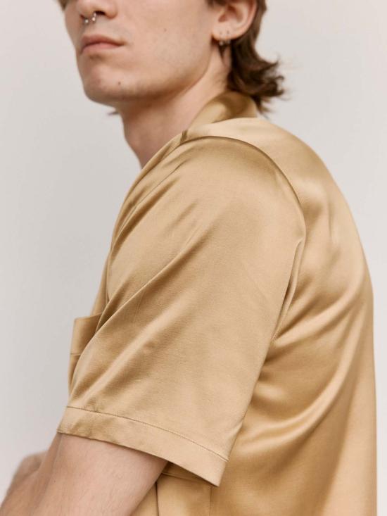  어니스트 더블유 베이커 반팔 셔츠 어니스트 W. 베이커 골드 반팔 볼링 셔츠 - ERNEST W. BAKER