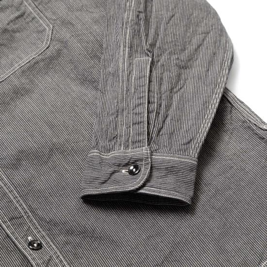  슈가케인 긴팔 셔츠 슈가 케인 Sc25511 진 코드 워크  블랙 - SUGAR CANE