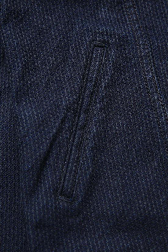  퓨어 블루 재팬 데님 자켓 [6221 Id] 짜여진 사시코 타입 3 재킷 인디고 X 블랙 - PURE BLUE JAPAN