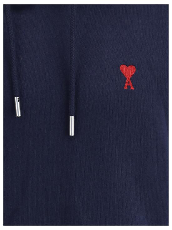 26SS 아미 후드 티셔츠 BFUSW235730 430 BLUE - AMI