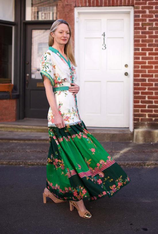  살로니 롱 원피스 Saloni Riya B 드레스 Zinnia River