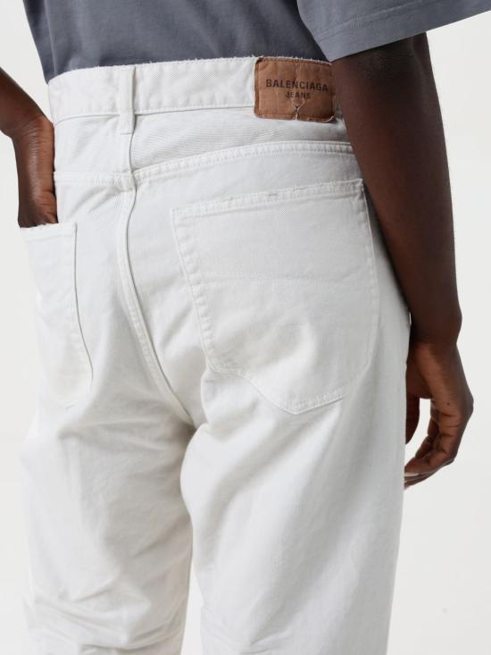 25SS 발렌시아가 데님 팬츠 786468TJW94 9000 White - BALENCIAGA
