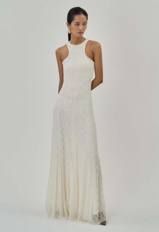  더 엔케이씨 스토어 롱 원피스 Nkc 스토어 필리파 드레스 아이보리 레이스