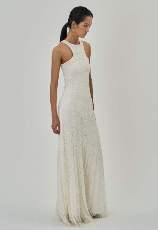  더 엔케이씨 스토어 롱 원피스 Nkc 스토어 필리파 드레스 아이보리 레이스 - The NKC Store