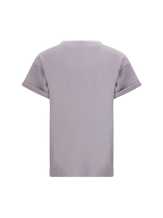 25SS 브루넬로 쿠치넬리 반팔 티셔츠 M41810000 C9101 LILAC - BRUNELLO CUCINELLI