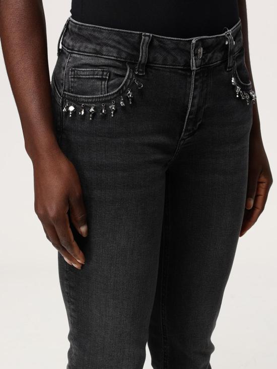 24FW 리우조 스트레이트 팬츠 UF4006D4922 87416 Black - LIU JO