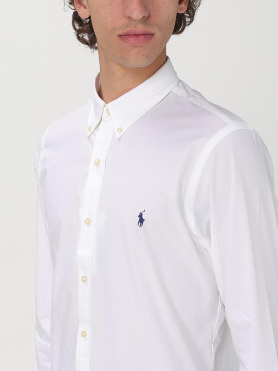 25FW 폴로 랄프로렌 긴팔 셔츠 710928254 002 White - POLO RALPH LAUREN