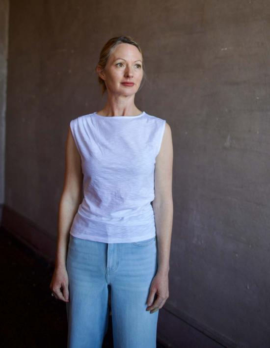  베로니카비어드 반팔 티셔츠 베로니카 비어드 브로디 티 화이트