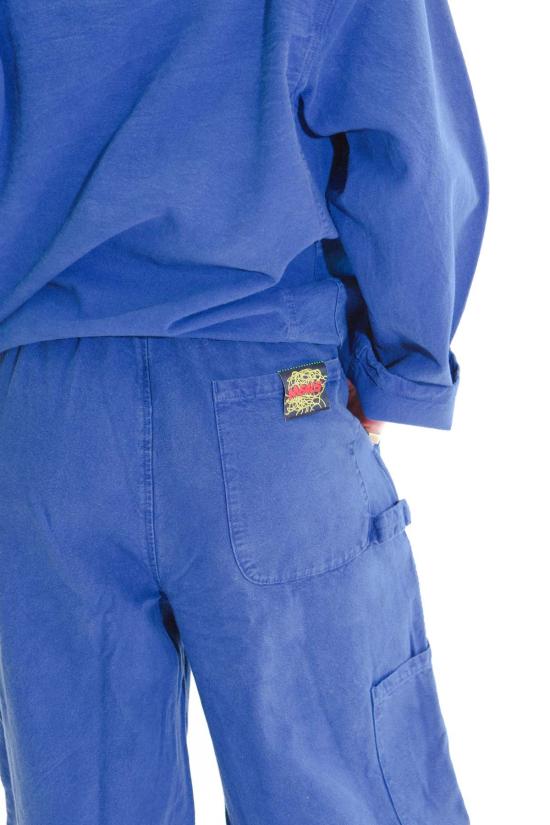  밀스 크롭 팬츠 식사 블루베리 셰프 팬츠 - MEALS