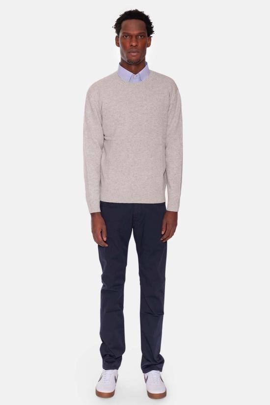  더 타일 클럽 스웨터 타일 클럽 윈슬로우 크루넥 라이트 그레이 - THE TILE CLUB