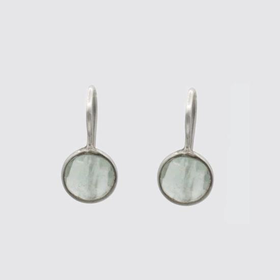  Jane Diaz 이어링 제인 디아즈 소형 면상 유기석 드롭 댄글 - OTHER BRANDS