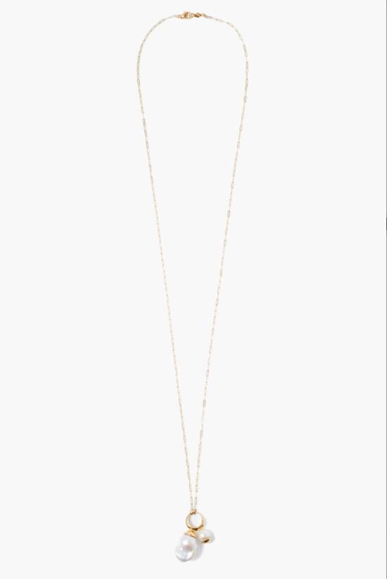  Chan Luu 목걸이/팬던트 찬 루 진주 트리오 펜던트 목걸이 - OTHER BRANDS