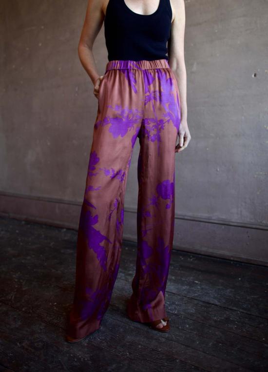  바네사브루노 팔라초 팬츠 바네사 브루노 클리프 플로럴 프린트  카라멜