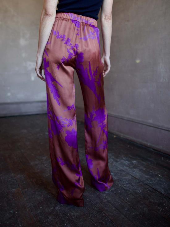  바네사브루노 팔라초 팬츠 바네사 브루노 클리프 플로럴 프린트  카라멜 - VANESSA BRUNO