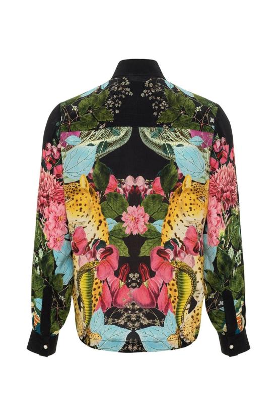  캐롤리나 케이 블라우스 캐롤라이나 케이 카멘 셔츠 티에라 블랙 - CAROLINA K