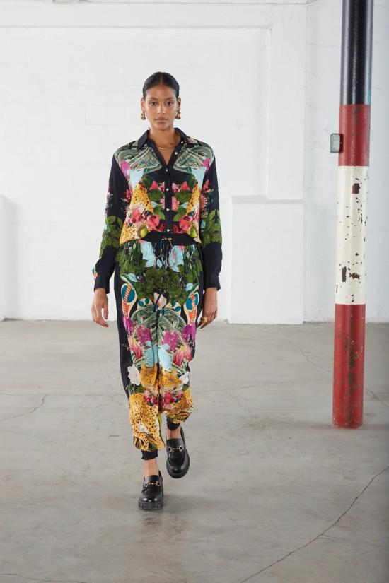  캐롤리나 케이 블라우스 캐롤라이나 케이 카멘 셔츠 티에라 블랙 - CAROLINA K