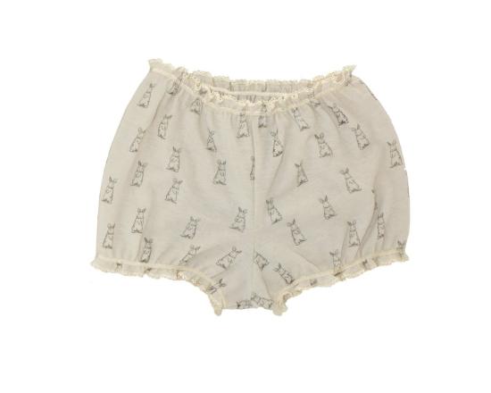  Pretties 라운지 웨어 프리티즈 버니 데드스톡 울 포인텔 블루머 내추럴