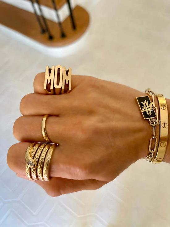  Helena Rose 반지 헬레나 로즈 클래식 청키 이니셜 링 - OTHER BRANDS