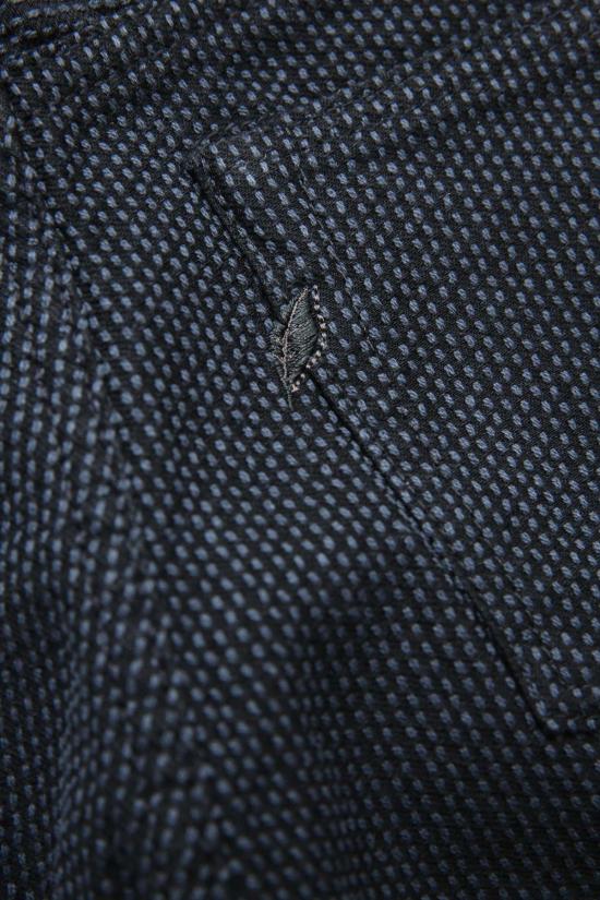  퓨어 블루 재팬 데님 팬츠 남성용 짜여진 사시코  그레이 X 블랙 - PURE BLUE JAPAN